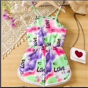 Girl's tie dye cami romper sz 1-2Y